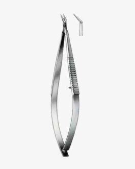 Aebli Iridectomy Scissors Curved on Flat