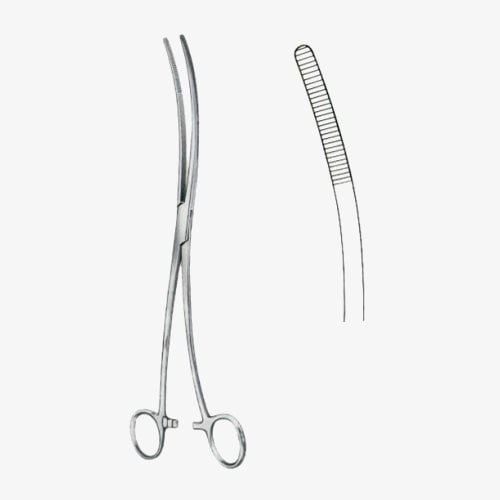 Bozemann Cotton Swab Forceps BJ Double Curved