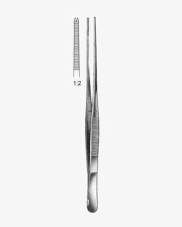 Brophy Tissue Fcps str serr jaws 1x2T,
