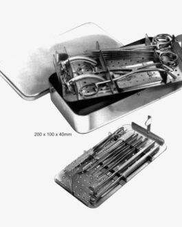 Tracheotomy Set, Complete in S.S.